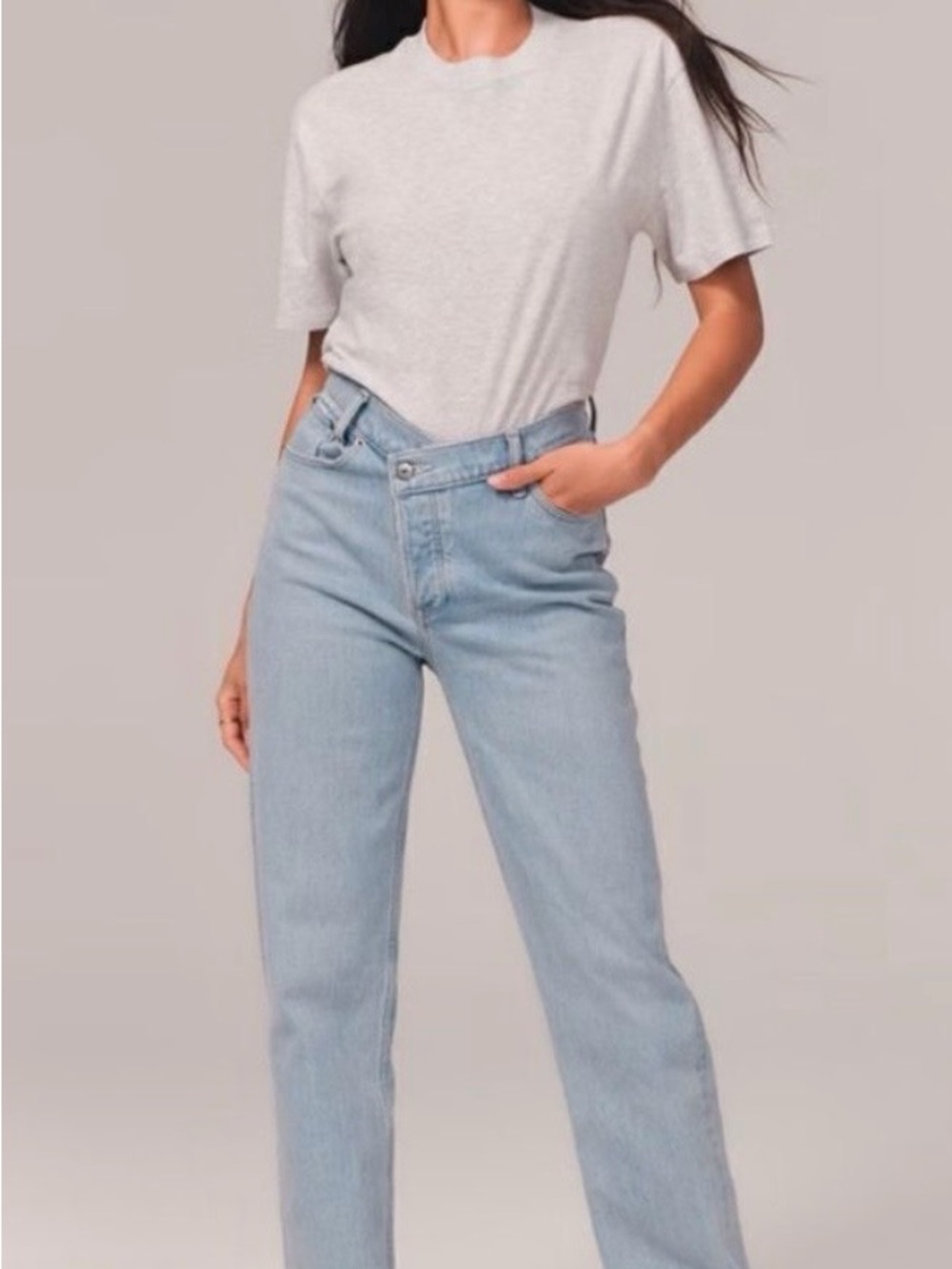 Abercrombie & Fitch Light Blue Straight Leg Women’s Jeans